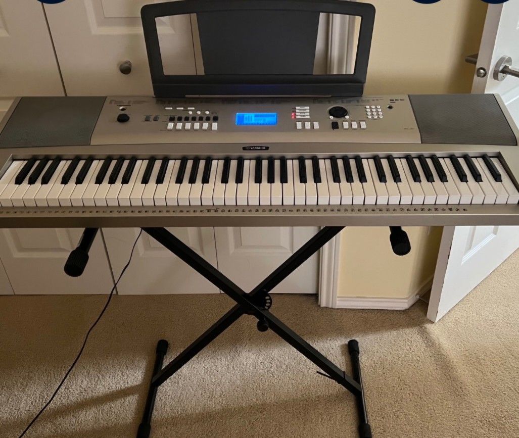 Yamaha YPG-235 Portable Grand Electronic Keyboard Piano With Stand