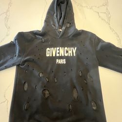 givenchy distressed hoodie