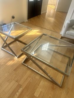 Glass Coffee Table & Stand 