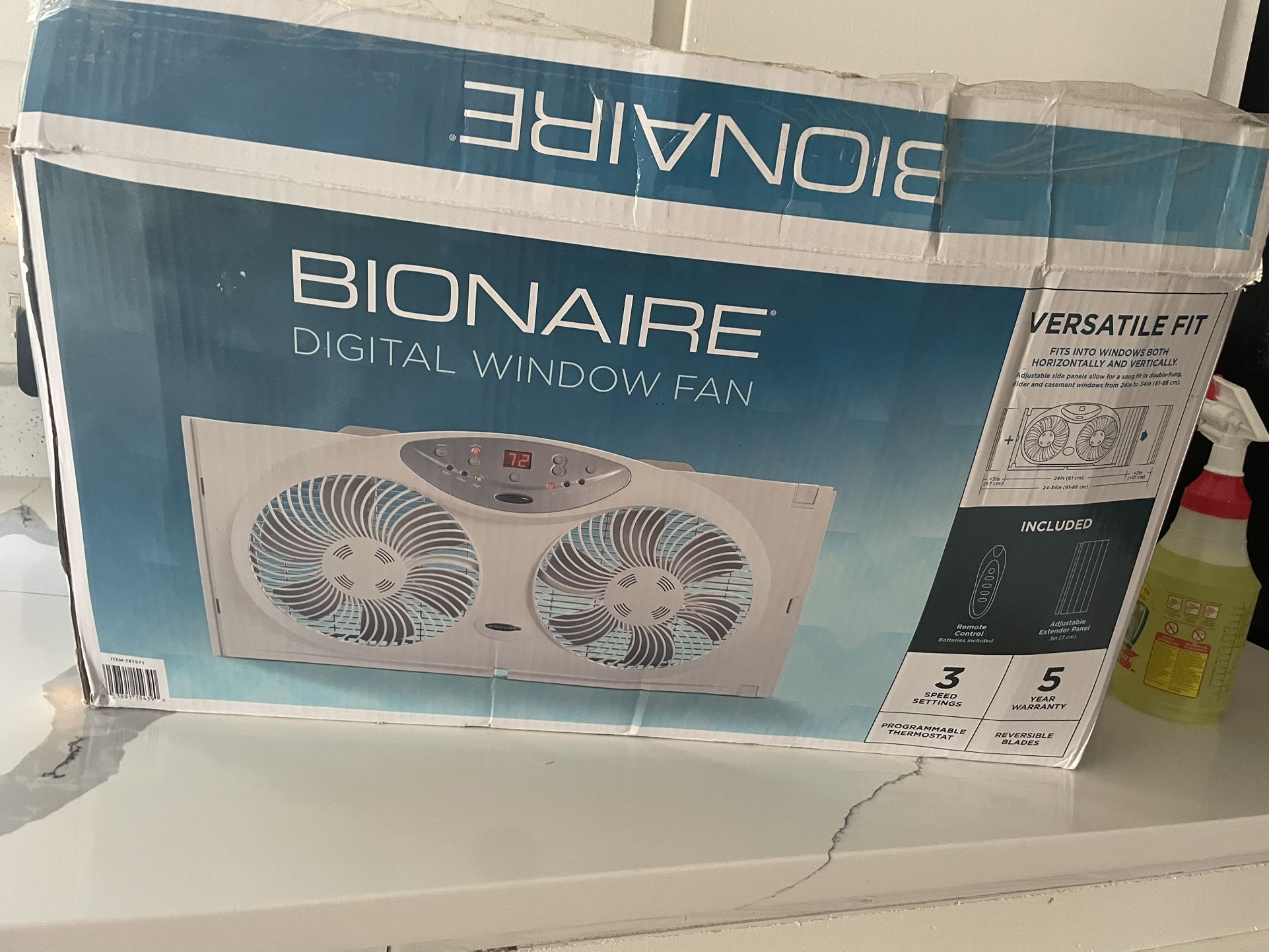 Digital Window Fan W/ Remote Control