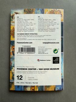 Pokemon X Van Gogh Museum postcard set sealed