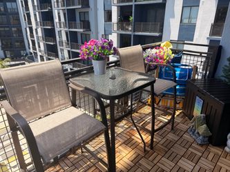 Outdoor Bar Height Table and Chairs Set
