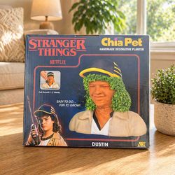 🎬 Stranger Things Dustin Chia Pet – Brand New 🌱