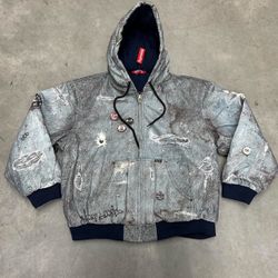 Supreme HJR Trompe L’oeil hooded work jacket 