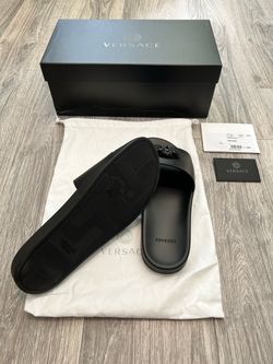 Designer Slides Sandals Medusa Logo w/ Original Box & Packaging