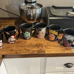 $10 Each, Disney female Villian Coffee Mugs
