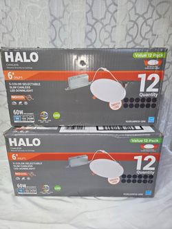 Halo 12pack of 6" Slim Canless LED Ceiling  Downlight $75 ea. Box  Brand New (Price Is Firm)