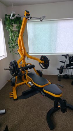 Powertec Workbench Levergym + 500 lb Plates + Attachments (Excellent Condition)