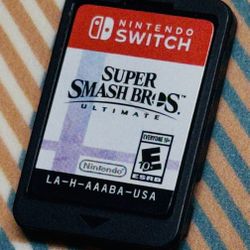 Super Smash Bros Ultimate Mario Nintendo Switch Game Tested Cartridge Only Works!