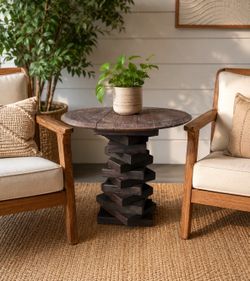 Handmade table - Wine barrel top