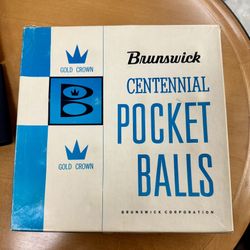 Brand New Brunswick Centennial Pool Balls