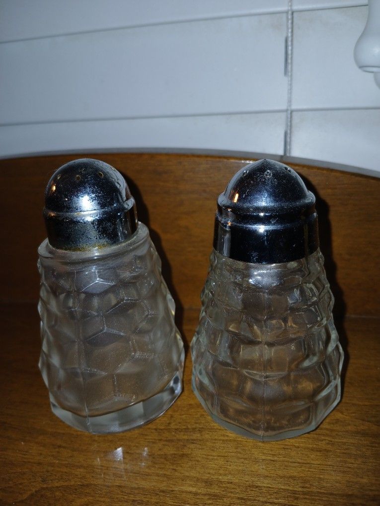 Fostoria Salt And Pepper Shakers