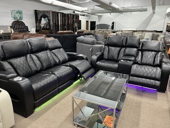 Power Recliner Power Headrest Bluetooth Speaker Wireless Charger Sofa And loveseat 