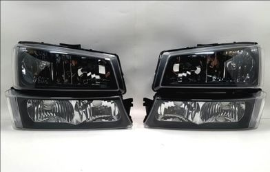 Headlights for 03-06 Chevy Silverado Avalanche Headlamp Set