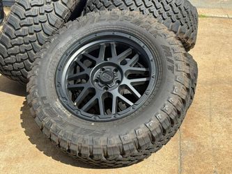 DELIVERED2U 35” KMC XD Wheels 20” Falken 35x12.50R20LT 10 PLY 5x127 Fits Jeep Wrangler Gladiator