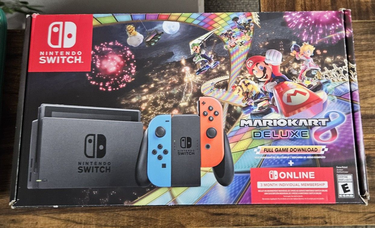 Nintendo Switch With Mario Kart 8