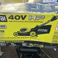 Lawnmower Rioby Con Battery Charger 
