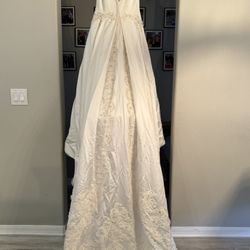Tiamo Beaded Embellish Wedding Gown V Neck