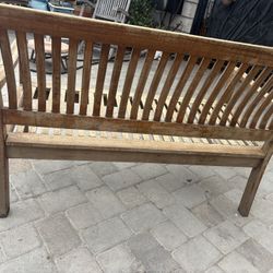 wooden Teak Garden Bench