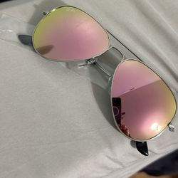 Rayban Aviator 58mm Pink 