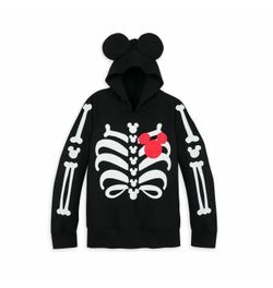 NWT Disney Store Mickey Minnie Mouse Light Up Hoodie Sweater Light Up Size 5-6