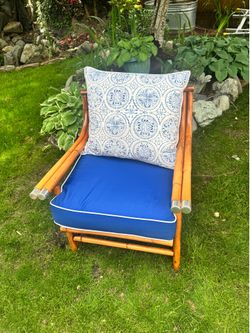Vintage bamboo indoor outdoor chair new Tommy Bahama Cushions