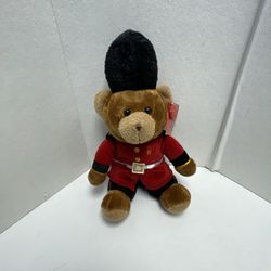 British Guardsman Stuffed Bear Plush Soldier Hat English Keel Toys Disney 14”