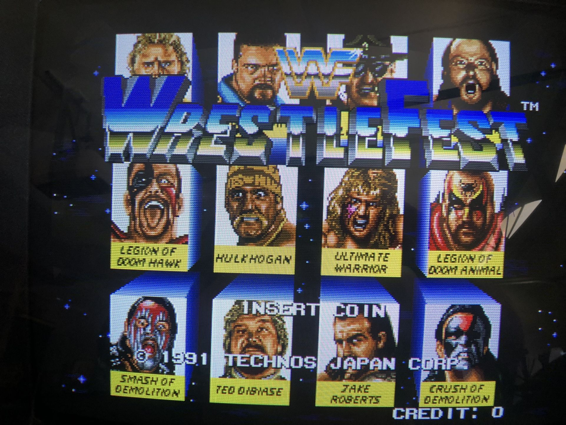WWF Wrestlefest arcade board