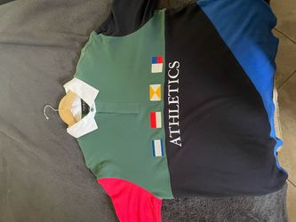 Athletics Color Block Rugby Polo Shirt