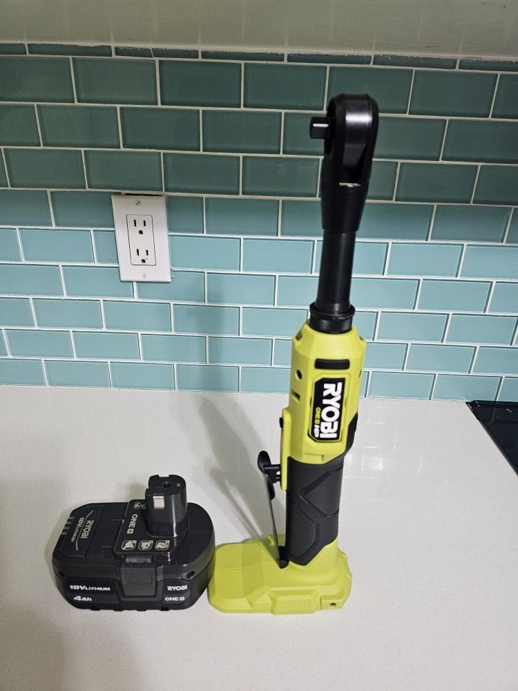 RYOBI ONE HP 18V BRUSHLESS CORDLESS 3/https://offerup.com/redirect/?o=OC5JTg== EXTENDED REACH RATCHET+RYOBI 18V LITHIUM-ION 4AH EVERY THING BRAND NEWp