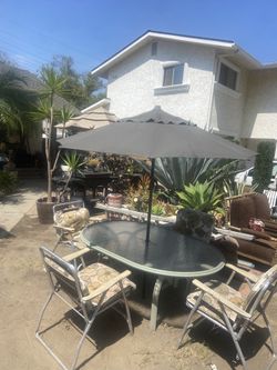 Oval Patio Table Set