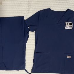 FIU Nursing Scrubs (3 Tops, 1 Bottom)