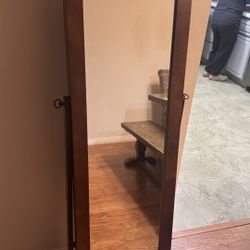 Full-Length Jewelry Armoire Mirror