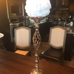 Large Faux Flower On Beautiful Stand 