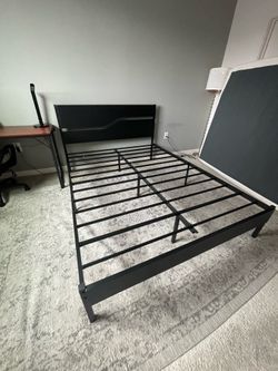 Queen Bed Frame + Mattress