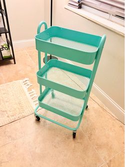 Blue Cart- Rolling 3 Tiers