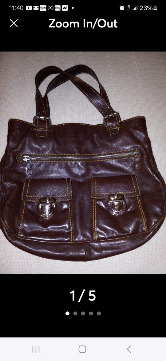 Marc Jacobs large shoulder bag Brown Leather