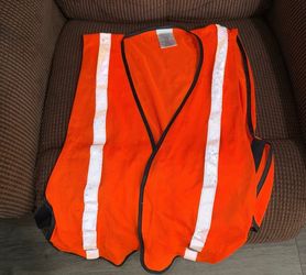 Body Guard high-visibility orange safety vest