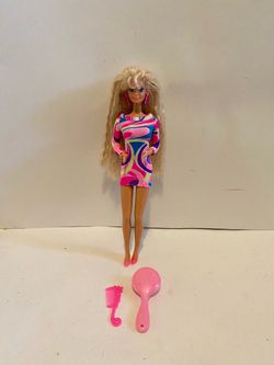 Vintage ‘91 Totally Hair Barbie in original dress