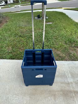 Office Depo Mobile Folding Cart H16x18xD15