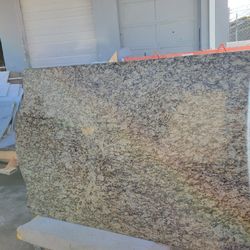 Beautiful  Granite Island.. 82 Inches By 51 Inches 