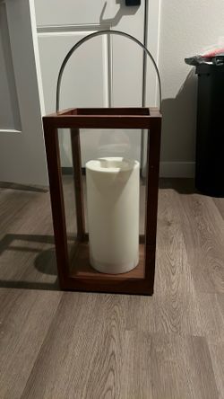 West Elm Wooden Lantern