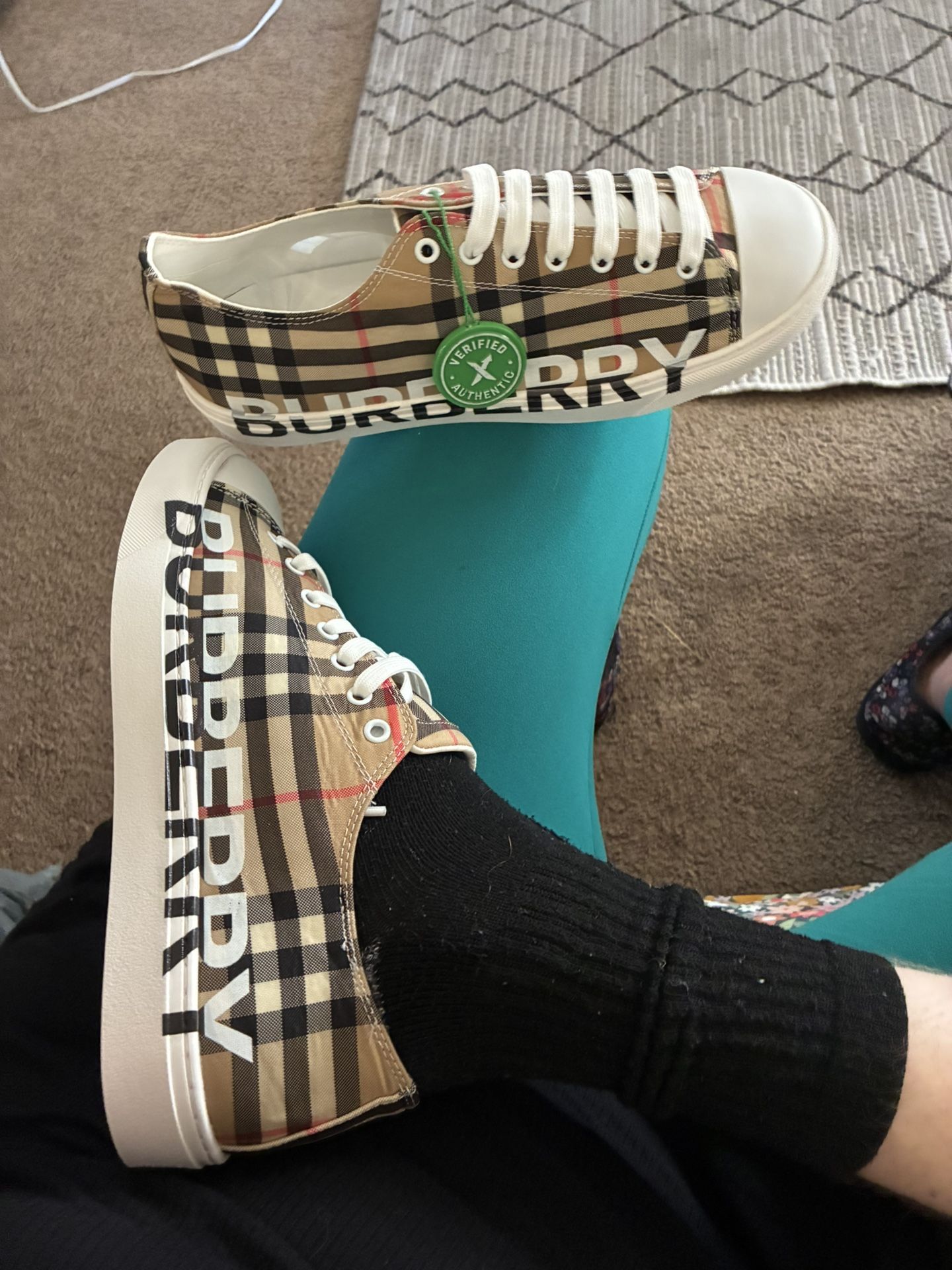 Burberry Shoes, Stock X Approved, Size 10