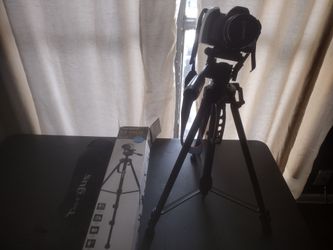 Canon and tripod