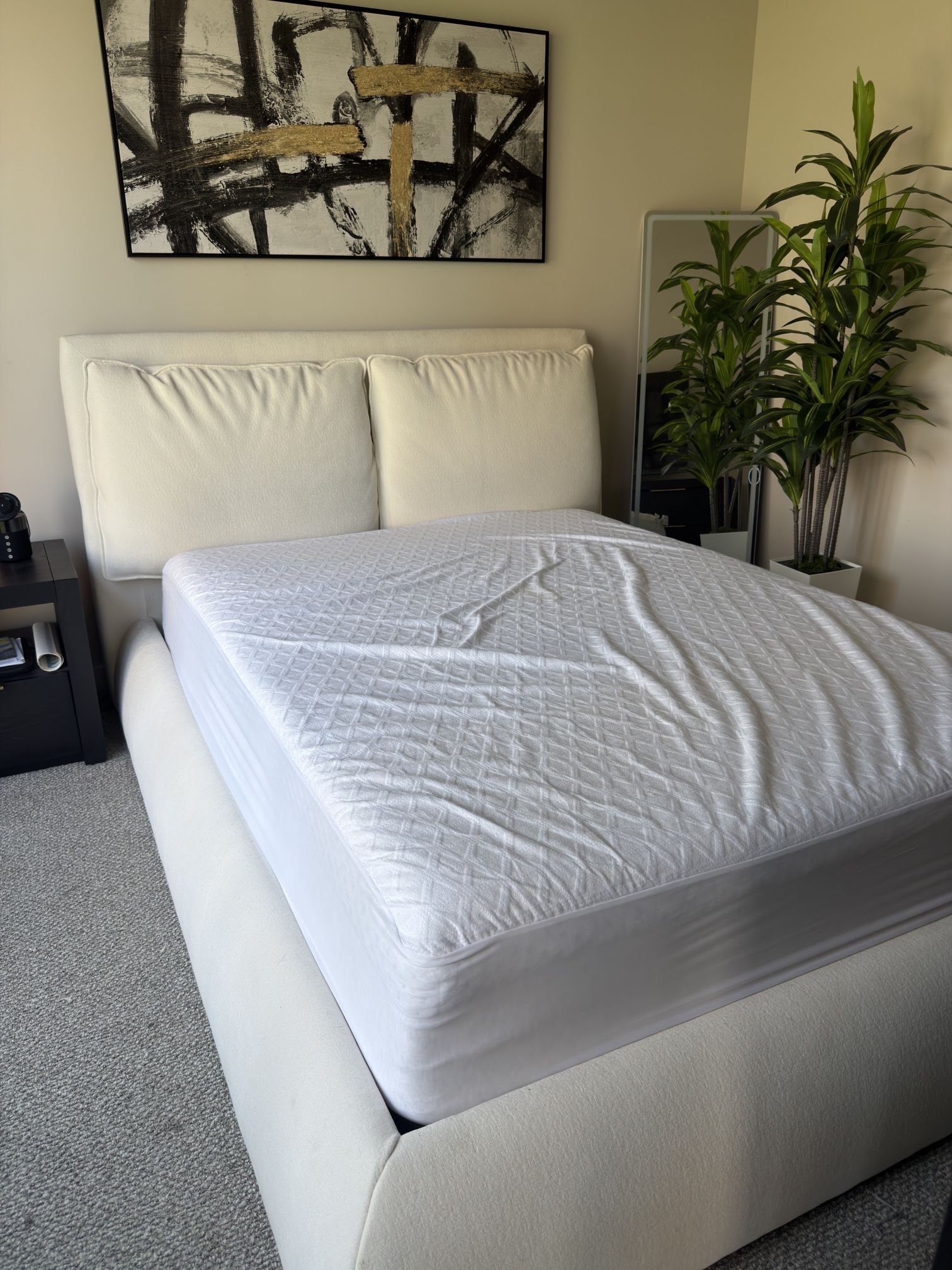 Like New - Queen Bed Frame + Headboard