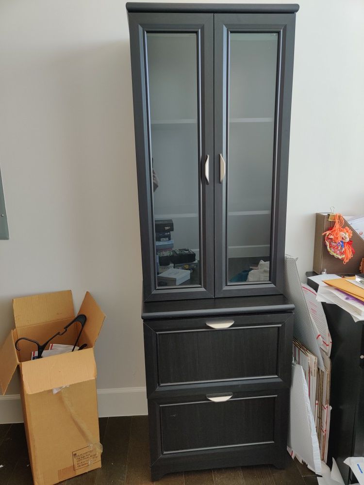 Realspace Magellan Collection 2Shelf Hutch Espresso and Realspace