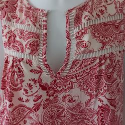 New Women's Flowy Paisley Sleeveless Top Xs