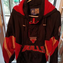 Chicago Bulls(pullover hoodie Starter jacket)