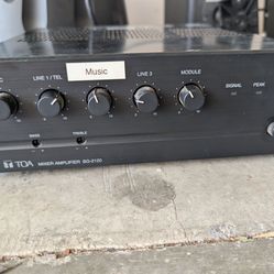 Speakers and mixer/amplifier