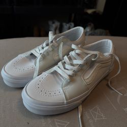 Vans Glitter White Leather 